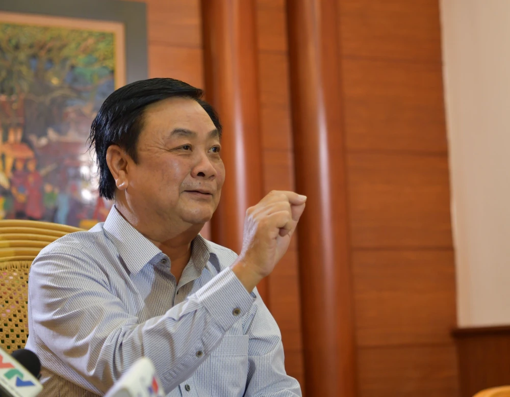 Bộ trưởng Bộ NN&amp;PTNT Lê Minh Hoan. Ảnh: AH