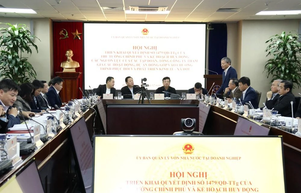 Ông Trần Đình Nhân, Tổng giám đốc EVN phát biểu tại hội nghị. Ảnh: EVN