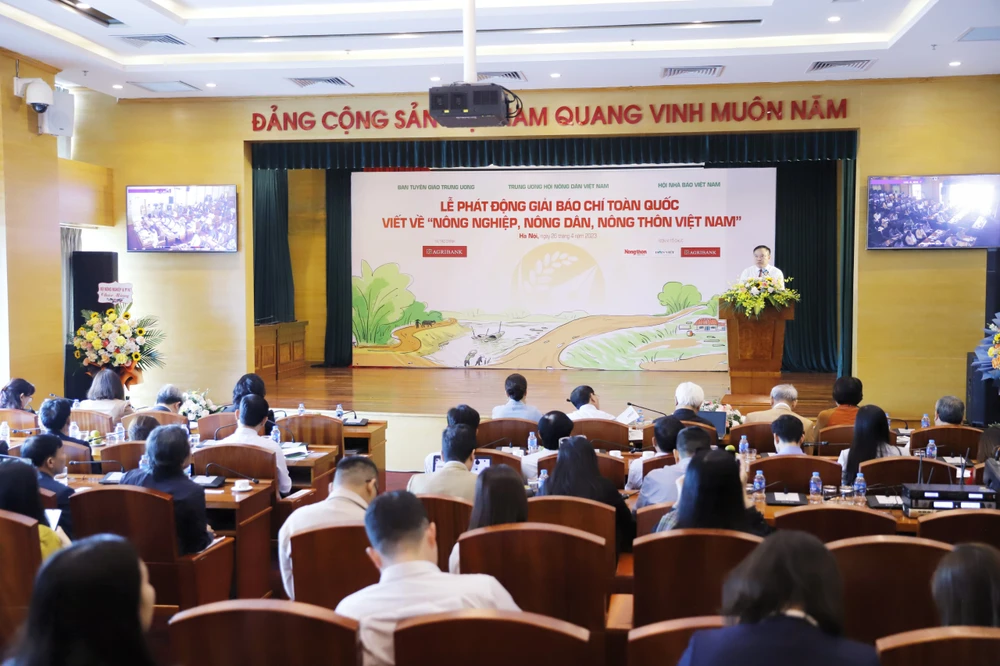 Lễ phát động “Giải báo chí toàn quốc viết về nông nghiệp, nông dân, nông thôn Việt Nam" năm 2023.