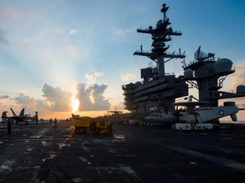 Mỹ điều tàu sân bay, Triều Tiên thề đáp trả quân sự ảnh 1