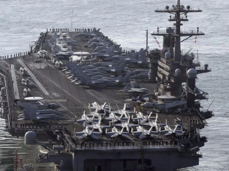 USS Carl Vinson qua biển Đông 'hội quân' tàu chiến Nhật ảnh 1