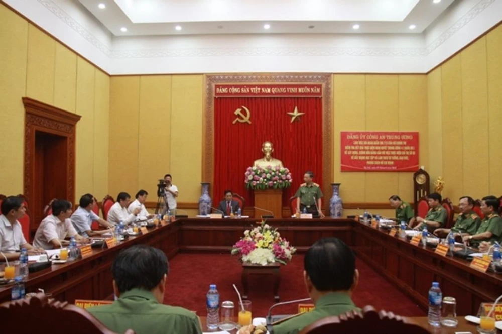 Bộ Chính trị kiểm tra Đảng ủy Công an Trung ương ảnh 1