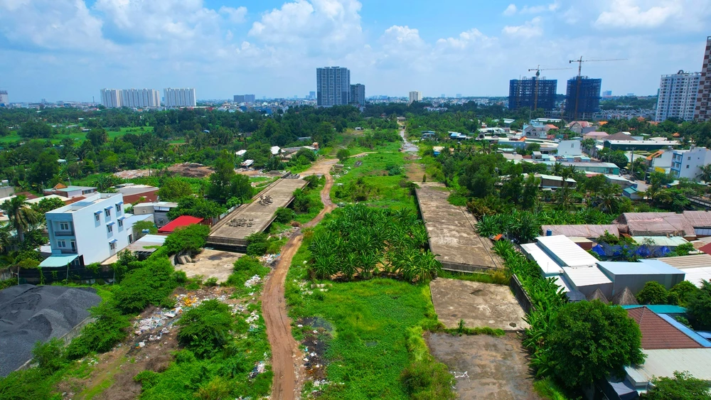 Dự án đường Vành đai 2 nhìn từ trên cao