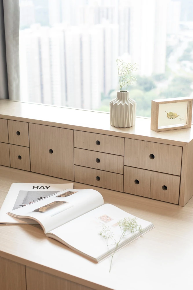 Căn hộ tối giản ấm áp với nhiều lớp nội thất gỗ hình ảnh 16 Can ho toi gian am ap voi nhieu lop noi that go hinh anh 16