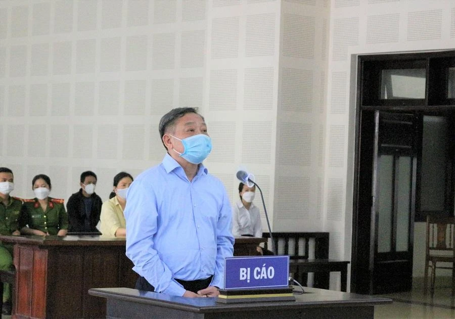 Bị cáo Phạm Thanh tại phiên tòa sơ thẩm. Ảnh: TA