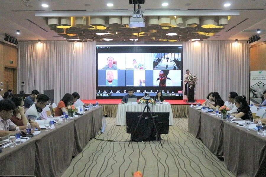 Hội thảo được tổ chức theo hình thức trực tiếp và trực tuyến. Ảnh: T.AN