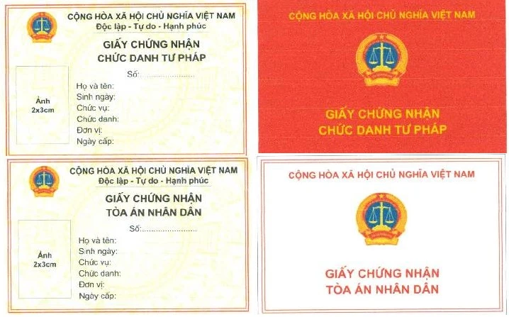 Mới: Thẩm phán, Hội thẩm có Giấy chứng minh