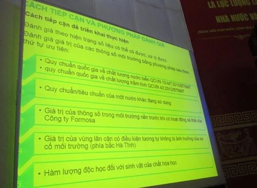Các tiếp cận và phương pháp đánh giá ô nhiễm môi trường biển.