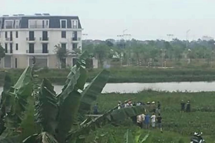 Khu vực phát hiện thi thể hai mẹ con.