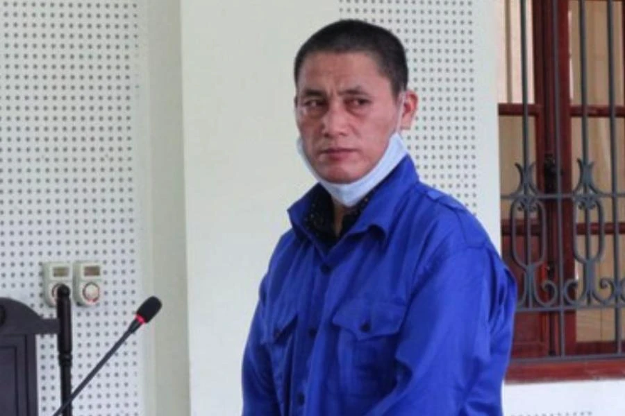 Bị cáo Thò Chá Nhìn tại phiên tòa sơ thẩm.