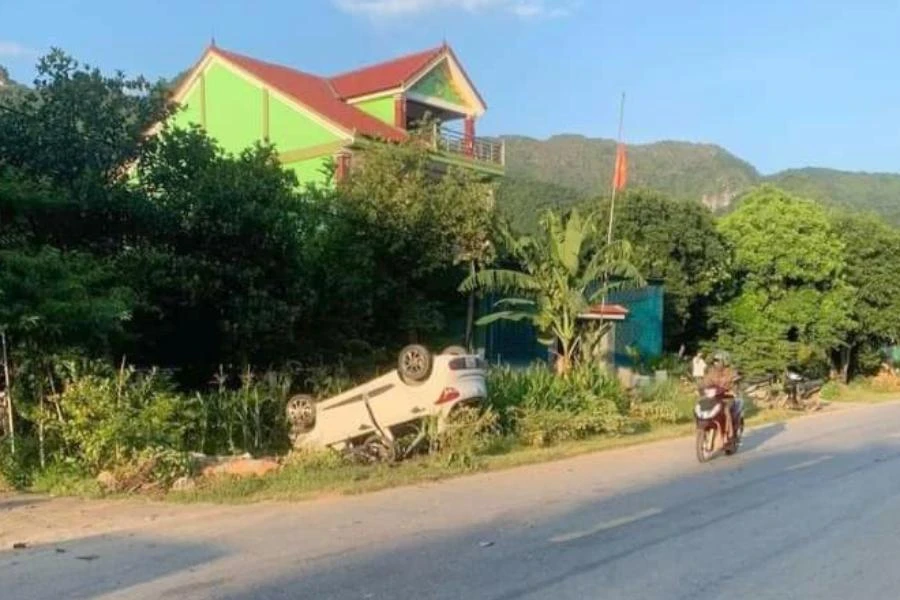 Đoạn đường xảy ra vụ tai nạn.