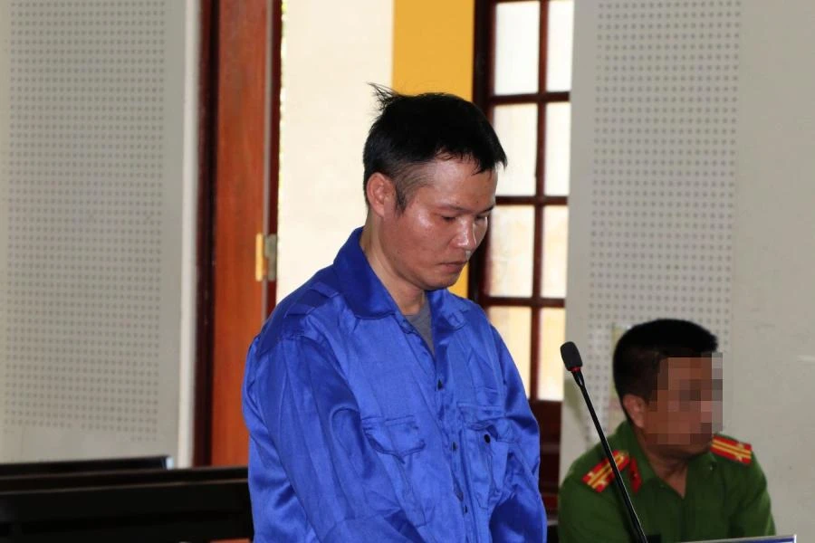 Bị cáo Phạm Xuân Tài tại phiên tòa sơ thẩm