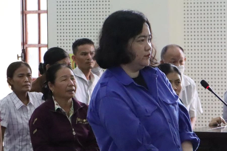 Bị cáo Lưu tại phiên tòa sơ thẩm.