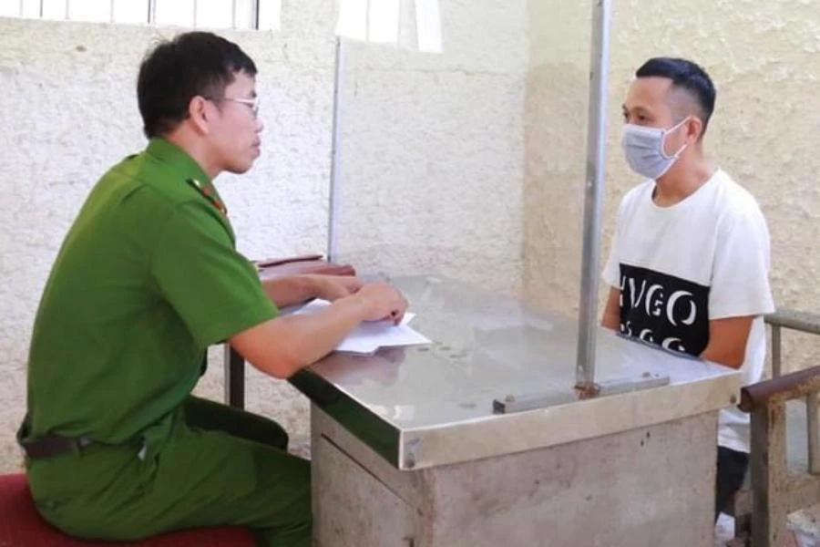 Trần Quang Nam cầm đầu đường dây tổ chức đánh bạc bằng cá độ đã bị khởi tố. Ảnh: CA.