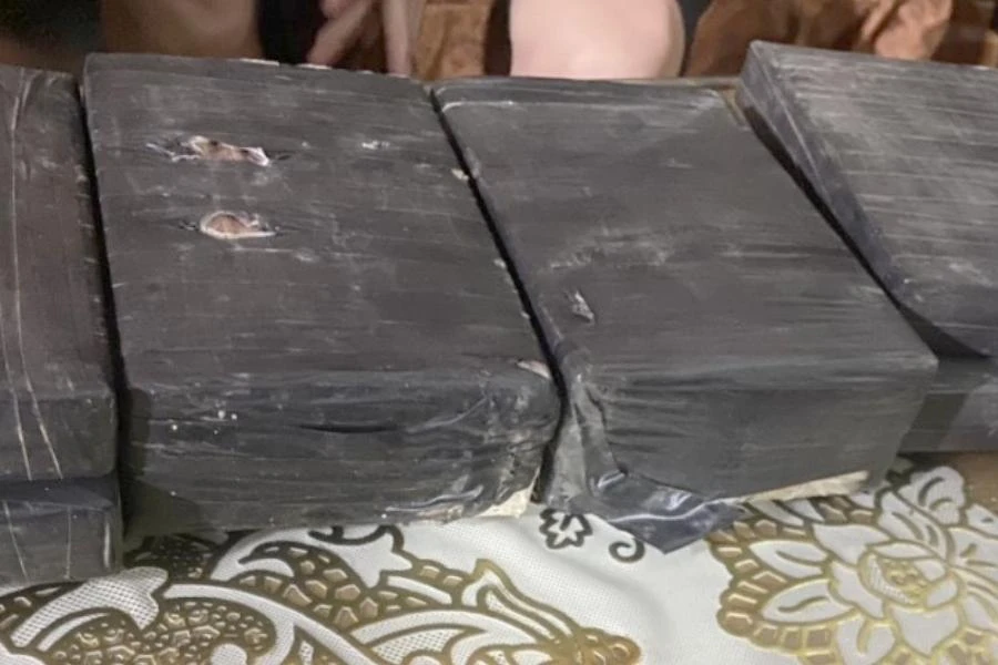 Tang vật heroin thu giữ của Quang Văn Toàn. Ảnh: CA