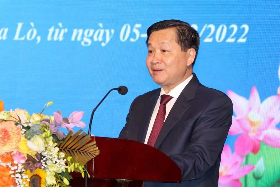 Phó Thủ tướng Lê Minh Khái phát biểu tại Hội nghị