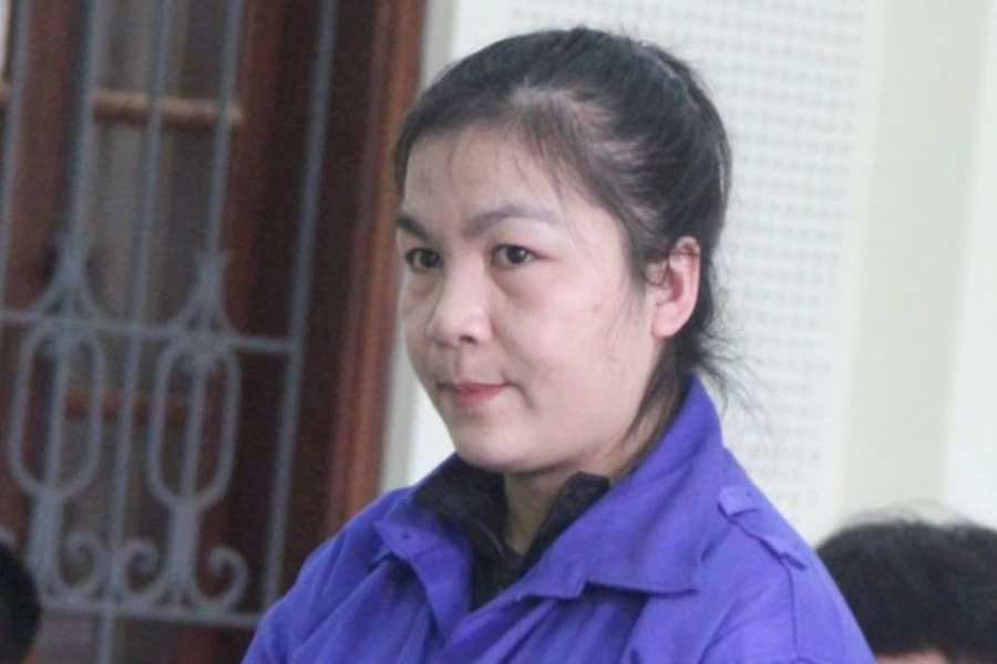 Nguyễn Thị Vân tại phiên tòa sơ thẩm.