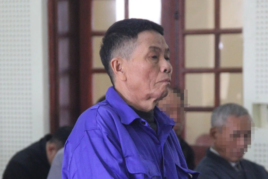 Bị cáo Trần Văn Dần tại phiên tòa sơ thẩm.