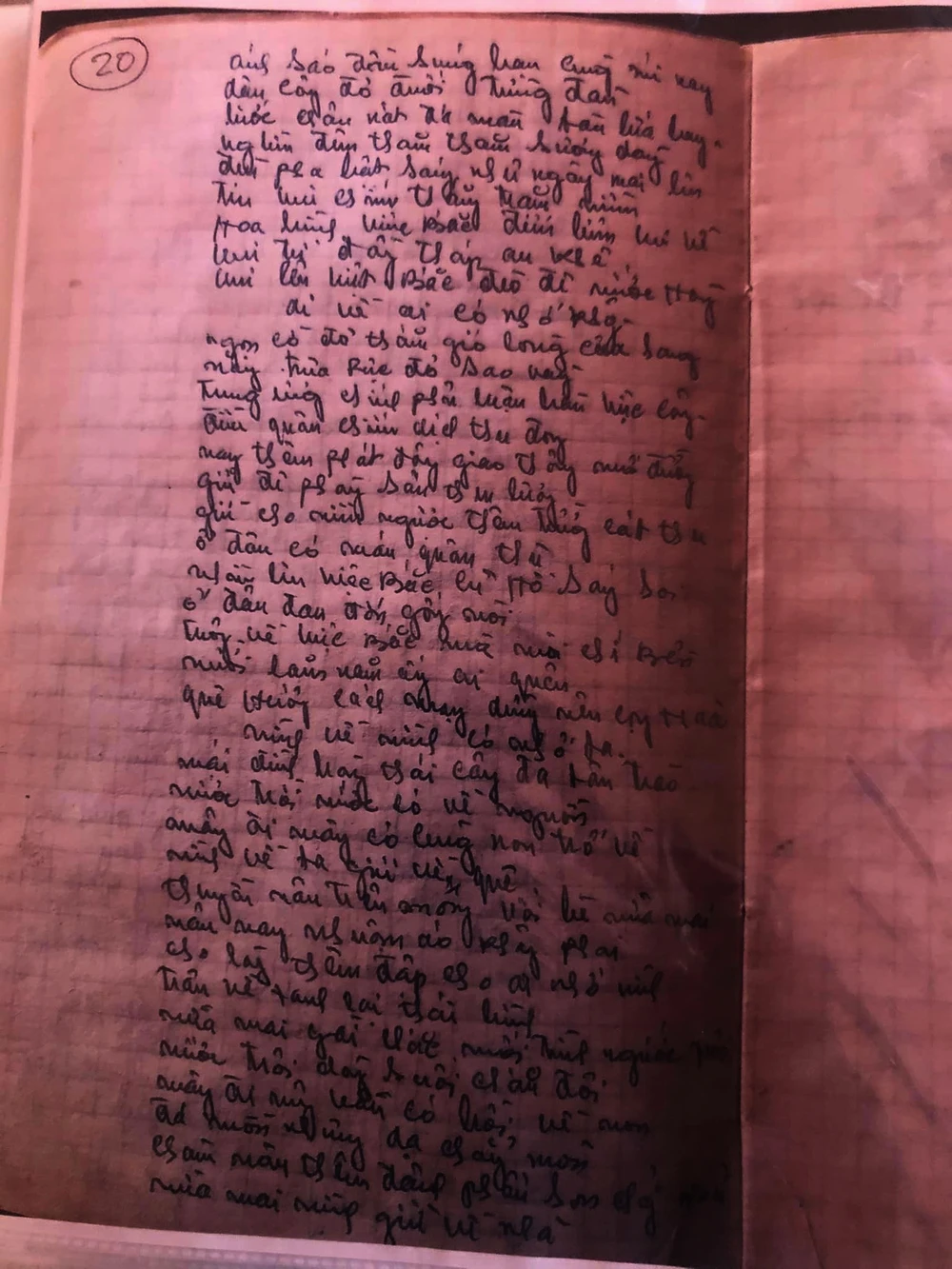 Một trang của cuốn nhật ký.