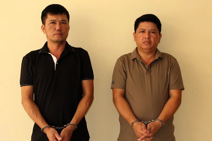 Nguyễn Trí Ngọc và Ngô Sỹ Thành bị bắt giữ. Ảnh: CA. Nguyễn Trí Ngọc và Ngô Sỹ Thành bị bắt giữ. Ảnh: CA.