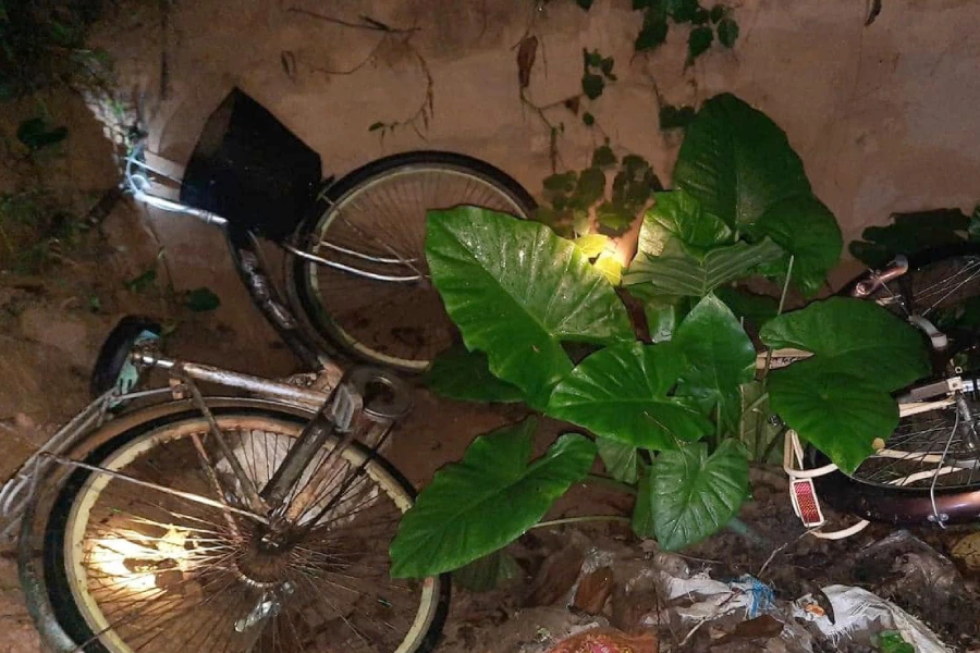 Chiều tối hôm qua, khi không thấy các con trở về, bố, mẹ và người thân đi tìm phát hiện xe đạp để lại bên bờ sông Lam nên nghĩ chuyện chẳng lành, xuống sông tìm kiếm.