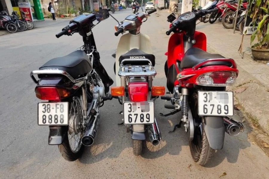 Tháng 4-2023, chiếc xe mang biển số 38F-8888 từng rao trên mạng xã hội. Ảnh chụp lại màn hình