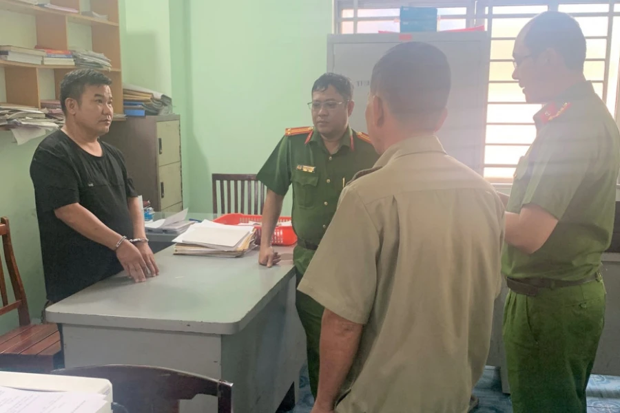 Nguyễn Chí Thanh đã bị khởi tố, bắt tạm giam. Ảnh: CA