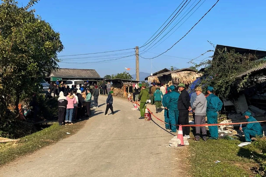 Đoạn đường xảy ra vụ tai nạn khiến 6 nạn nhân tử vong.