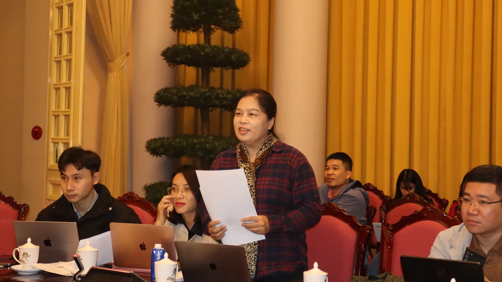 Các Nhà báo, phóng viên tại buổi họp báo. Ảnh: ĐẮC LAM