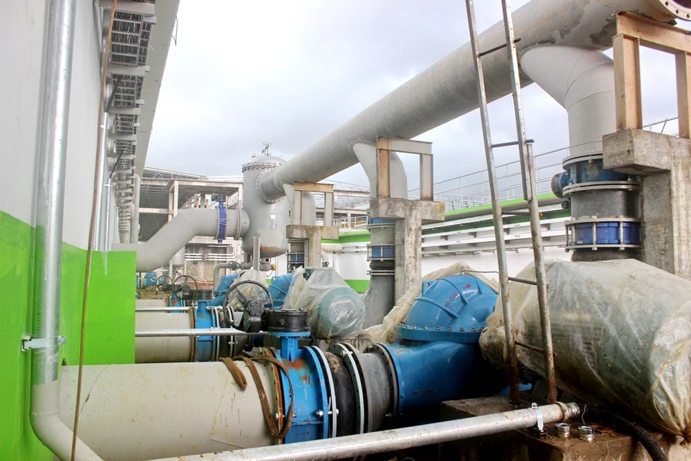 Một trong các hạng mục của khu xử lý nước thải của nhà máy giấy Lee&Man