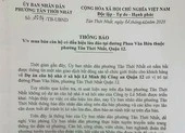Cảnh báo về dự án 'ma' ở đường Phan Văn Hớn, quận 12