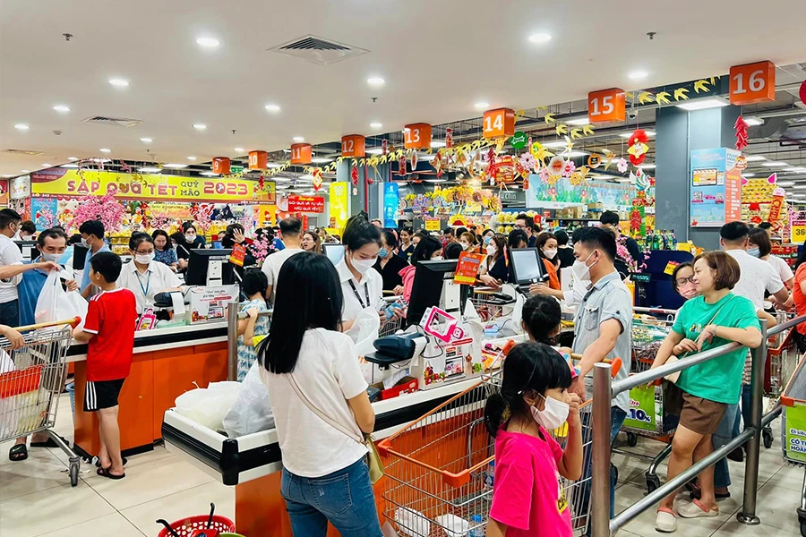 Nhu cầu trong nước phục hồi giúp doanh nghiệp tiêu thụ được sản phẩm hàng hóa. Ảnh: TÚ UYÊN