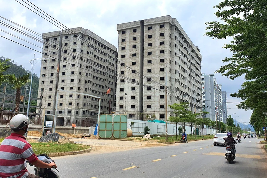 Một dự án nhà ở xã hội đang được phát triển ở Đà Nẵng. Ảnh: TẤN VIỆT