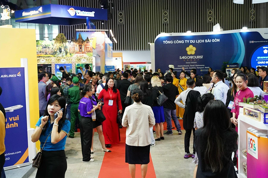 Hội chợ Du lịch quốc tế TP.HCM lần thứ 17 mở ra khoảng 9.000 cuộc hẹn thương mại. Ảnh: THU TRINH