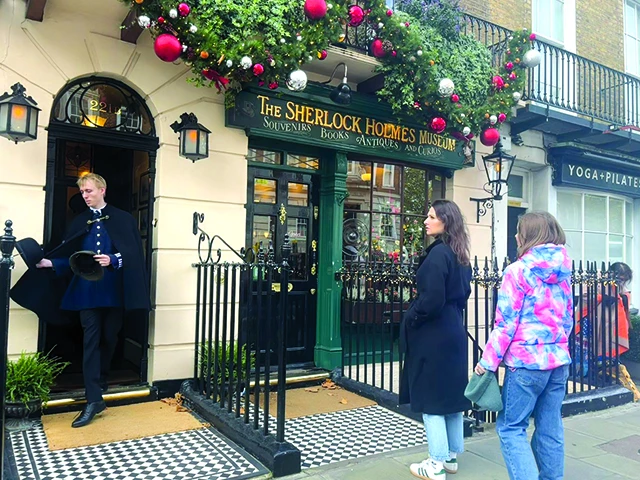 Bảo tàng Sherlock Holmes ở London. Ảnh: D.Trang