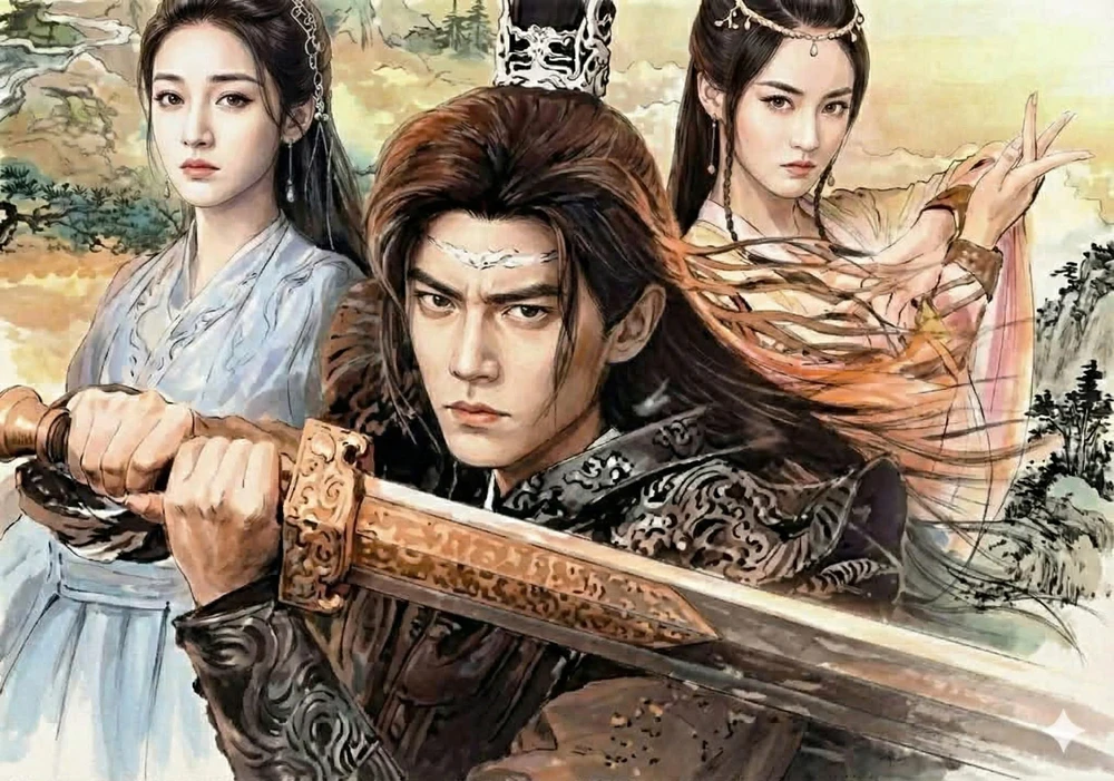 Các nam hiệp Kim Dung đều rất đào hoa. Ảnh: AI