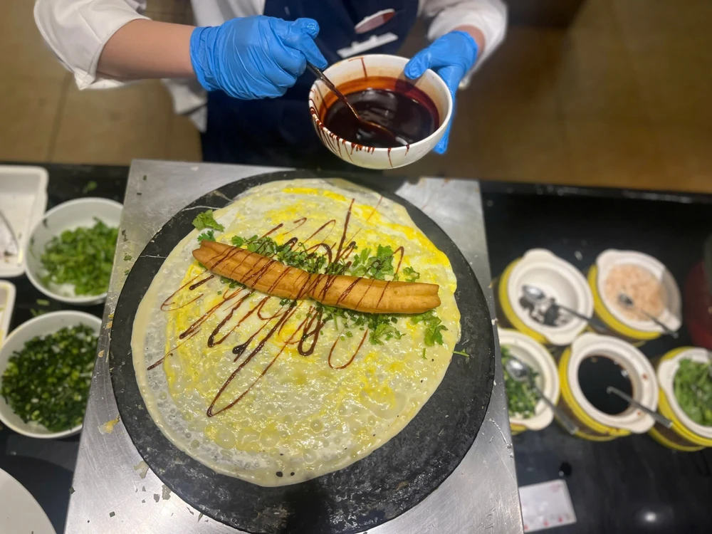 Bánh kếp Sơn Đông. Ảnh: HÒA VŨ