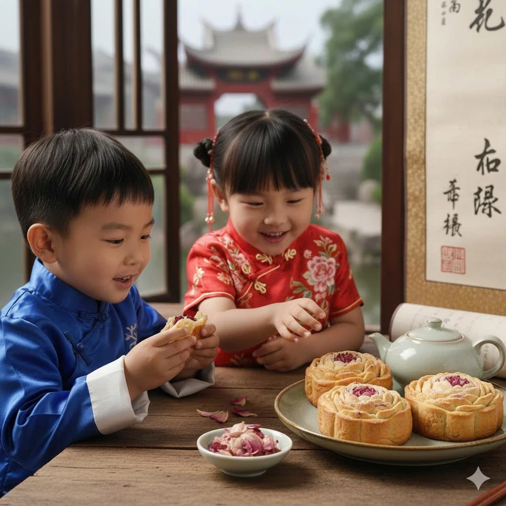 Ảnh mô phỏng bánh tròn Thiên Hoàng. Ảnh: AI