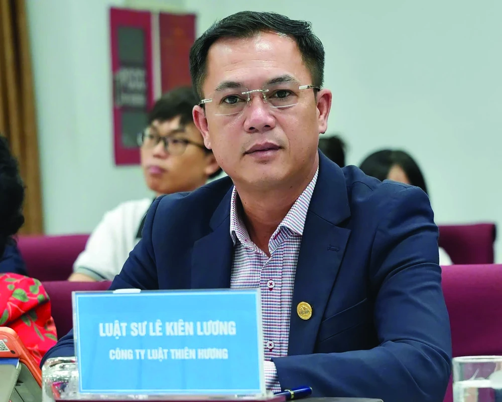 Luật sư Lê Kiên Lương, Đoàn Luật sư TP.HCM. Ảnh: THUẬN VĂN
