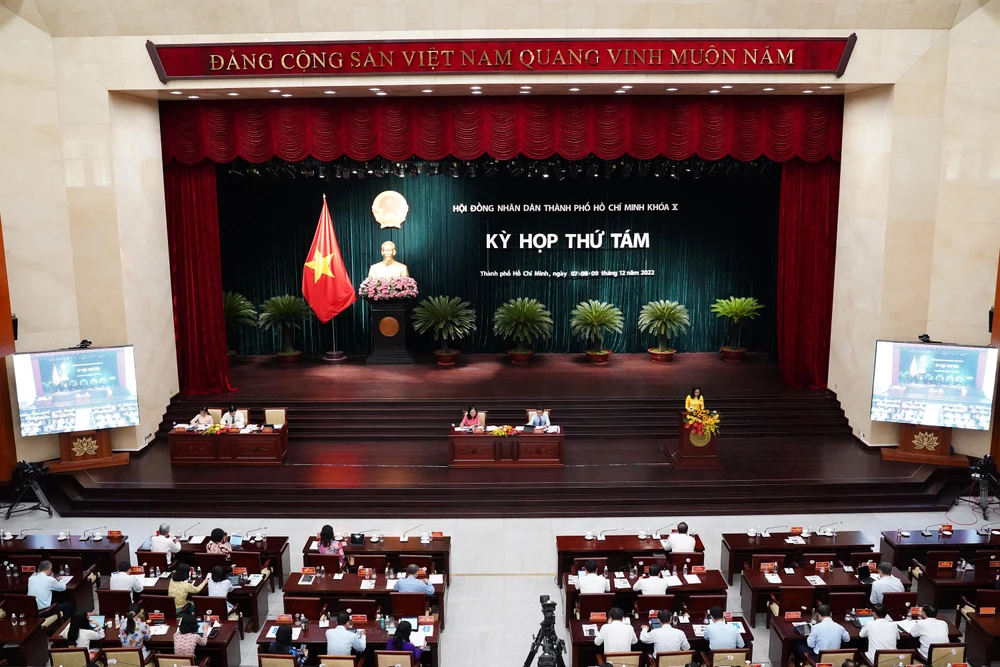 Toàn cảnh kỳ họp thứ tám, HĐND TP.HCM khóa X. Ảnh: BẢO PHƯƠNG Toàn cảnh kỳ họp thứ tám, HĐND TP.HCM khóa X. Ảnh: BẢO PHƯƠNG