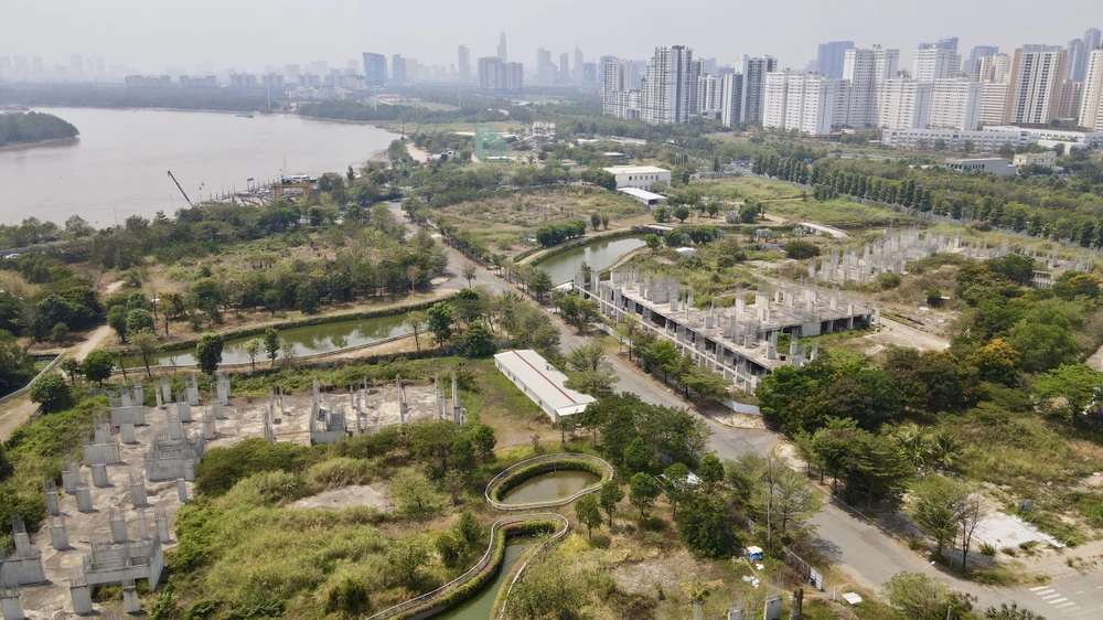 Dự án có quy mô 30,2 ha, tọa lạc tại số 26 Mai Chí Thọ, phường Bình Khánh, TP Thủ Đức. Ảnh: BẢO PHƯƠNG