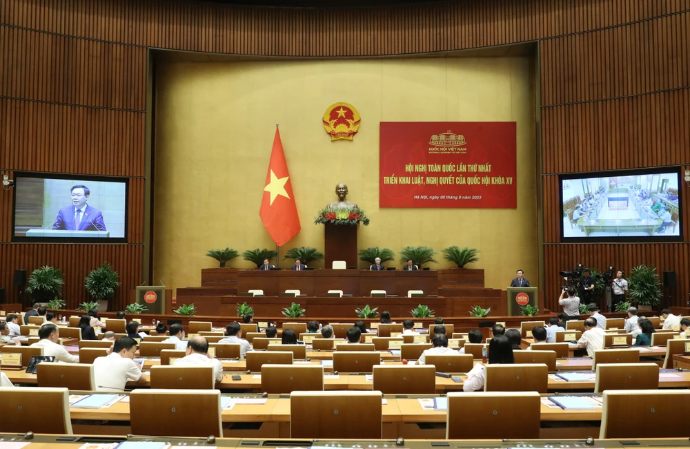 Toàn cảnh hội nghị. Ảnh: PHẠM THẮNG