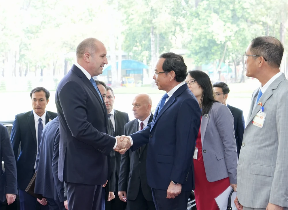 Bí thư TP.HCM Nguyễn Văn Nên hội kiến Tổng thống Bulgaria Rumen Radev