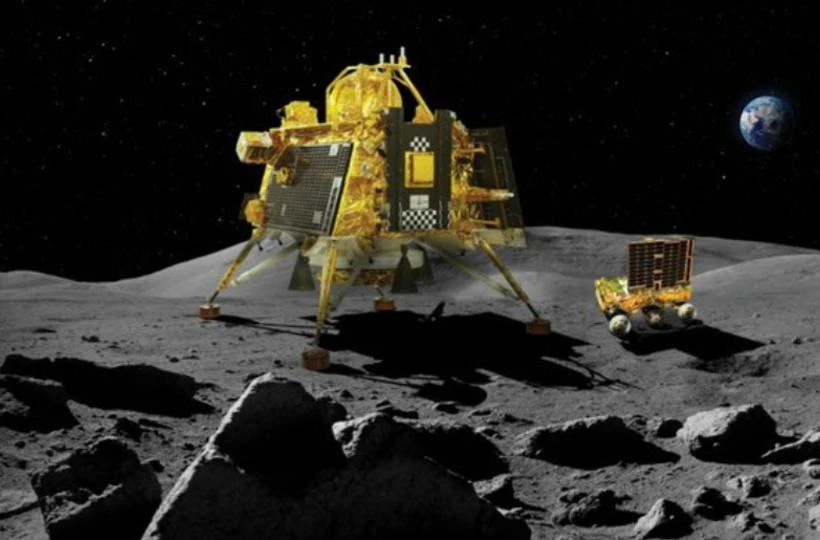 Tàu thám hiểm Chandrayaan-3 của Ấn Độ. Ảnh: ISRO Tàu thám hiểm Chandrayaan-3 của Ấn Độ. Ảnh: ISRO