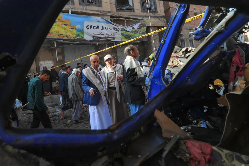 Lực lượng Houthis, nhóm vũ trang houthis, Mỹ, không kích, Yemen.jpg