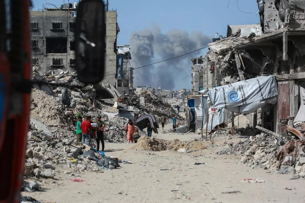 Israel tấn công Dải Gaza, viện trợ nhân đạo, Netanyahu, Anh, EU, lệnh trừng phạt 2.jpg