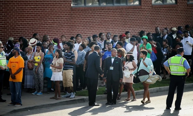 Chùm ảnh đám tang Michael Brown: Gợi nỗi đau 'phân biệt chủng tộc' nước Mỹ ảnh 9