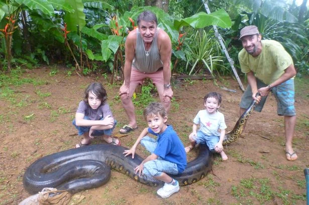 Kinh hoàng: 'Tay không' bắt rắn dài hơn 5 mét ảnh 2