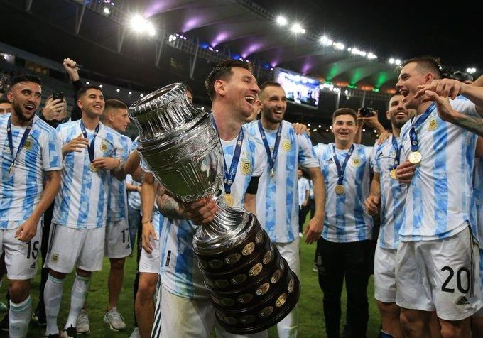 Messi lần đầu tiên cùng đồng đội vô địch Copa America. Ảnh: CGI.