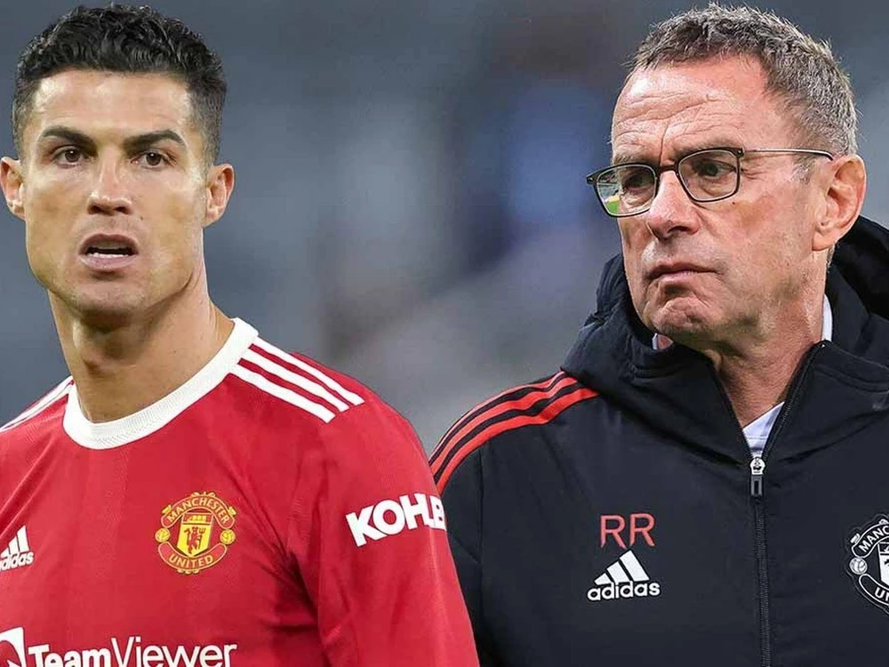 Rangnick và tân HLV Ten Hag sẽ sớm loại trừ nguy cơ xung đột khi có một công thần cỡ Ronaldo trong đội bóng. Ảnh: CGI.